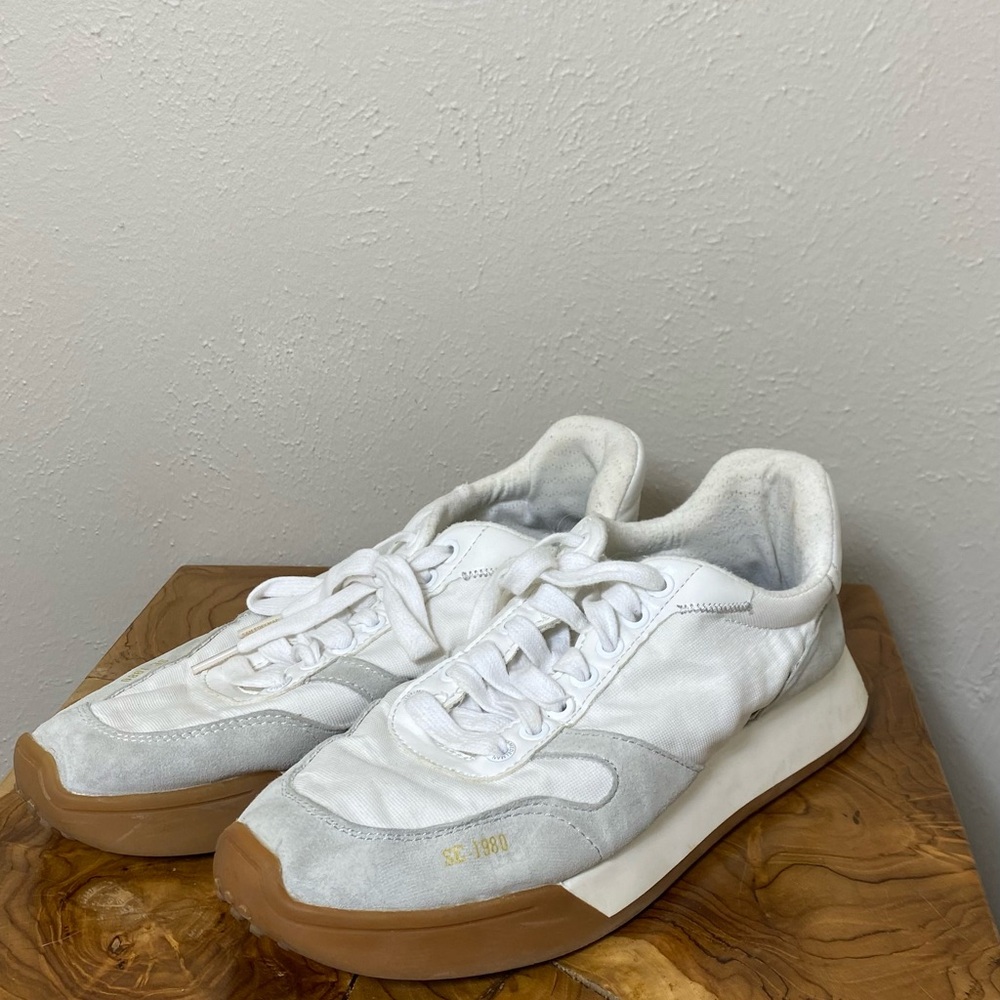 Sam Edelman White and Gray Athletic Shoes
